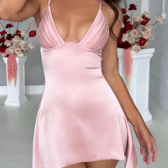 Light Pink Baby Boo Mini Dress - Picture 1 of 3